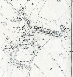 The western part of the village in 1901